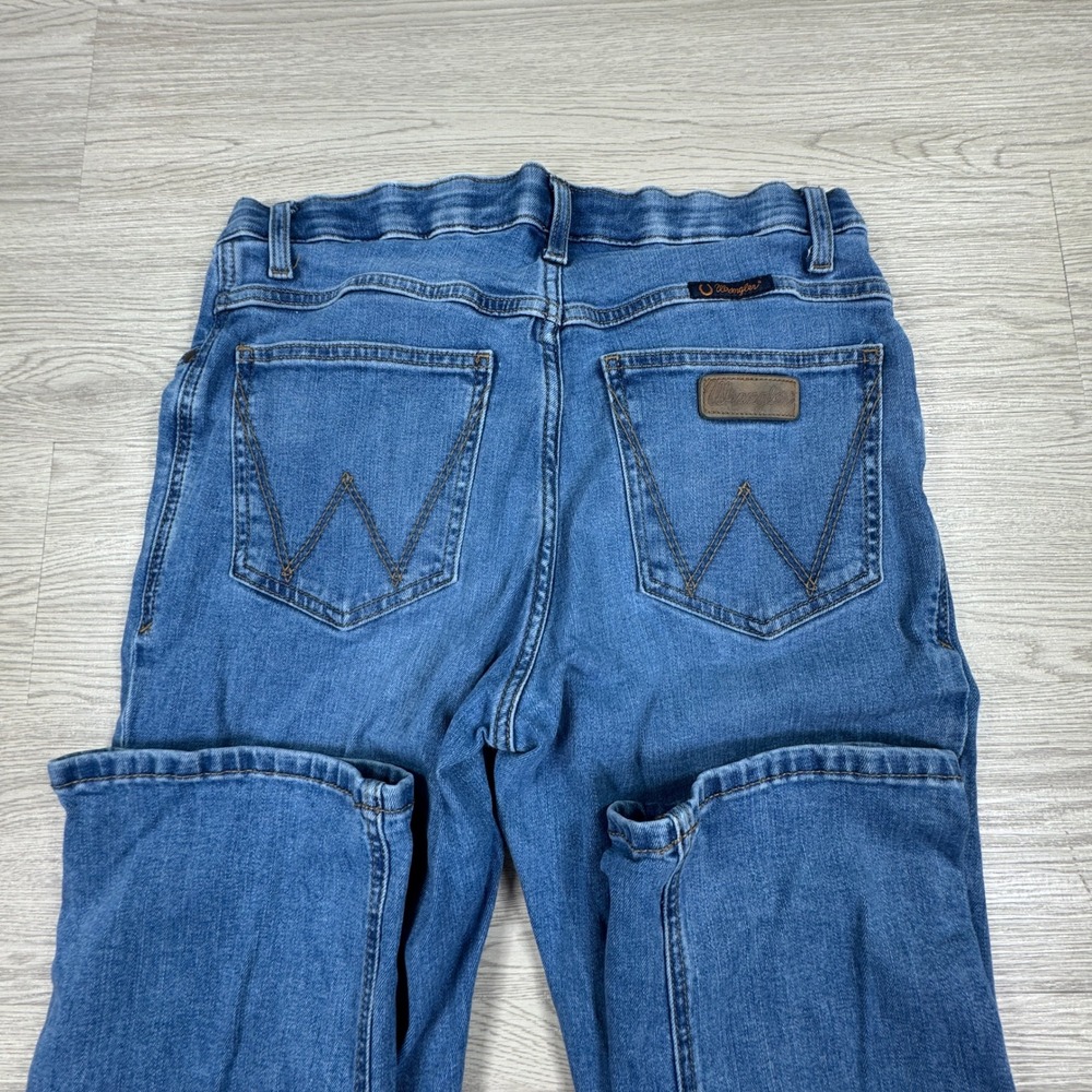 Wrangler Women's Ultimate Riding Jeans Willow Bootcut Blue Denim 30x38 Stretch - Picture 8 of 12